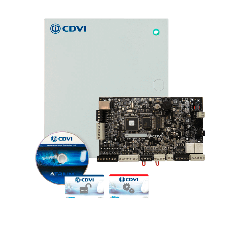 Interfaz/Controlador CDVI® Atrium™ A22POE (PoE+) - 2 Puertas / 2 Lectores//CDVI® A22POE Atrium™ PoE+ Interface/Controller