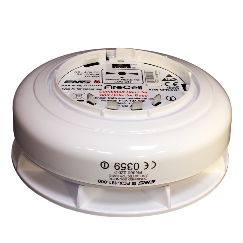 Base con LED para Detectores UTC™ Aritech™ Fusion™ Vía Radio//UTC™ Aritech™ Fusion™ Fusion Detector Bases w/ Notific