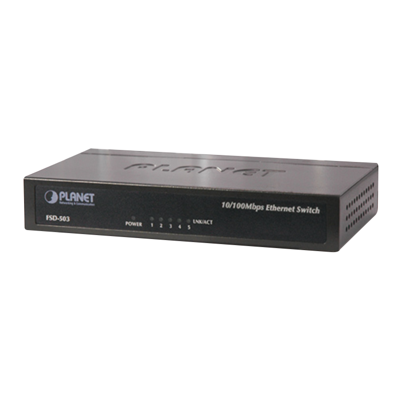 Switch PLANET™ 10/100Mbps (5 Puertos)//PLANET™ 10/100Mbps Switch (5 Ports)