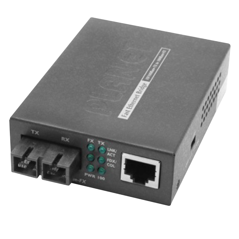 Conversor PLANET™ de FastEthernet a Fibra (1 x SC, MonoModo) - 50Km//PLANET™ 10/100Base-TX to 100Base-FX (1 x SC, Single Mode) Bridge Media Converter - 50Km