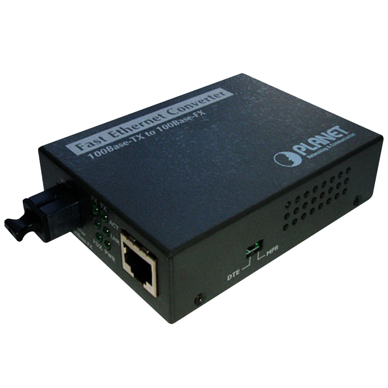 Conversor PLANET™ de FastEthernet a Fibra (1 x WDM SC, MonoModo) - 20Km//PLANET™ 10/100Base-TX to 100Base-FX (WDM SC, Single Mode) Bridge Media Converter - 20Km
