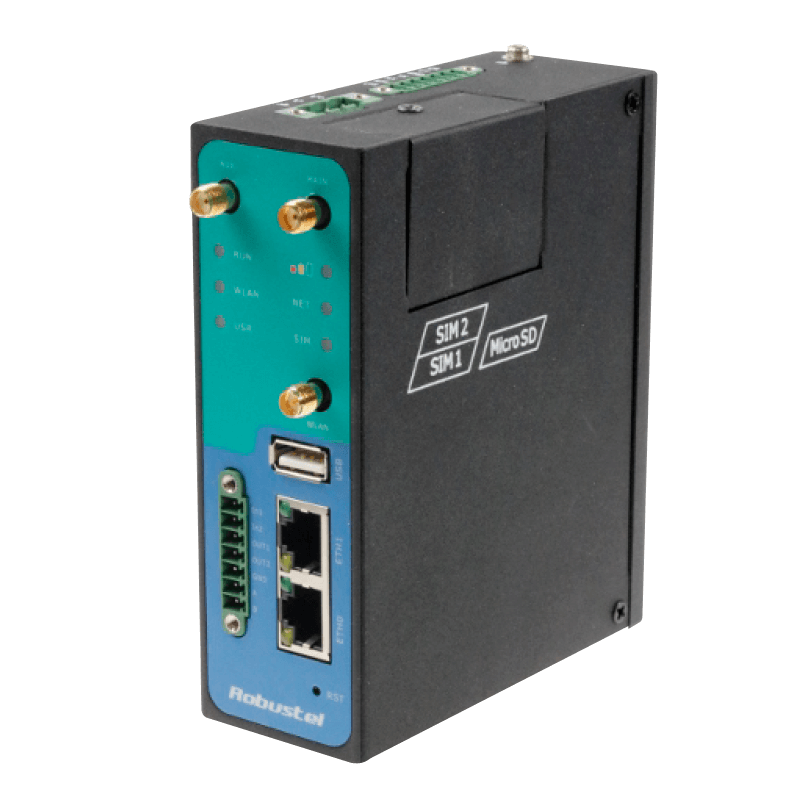 Router LTE Industrial ROBUSTEL® R3000-4L con WiFi//ROBUSTEL® R3000-4L Industrial LTE Router with WiFi