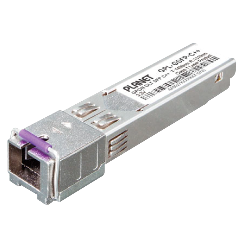 Transceptor PLANET™ GPON OLT SFP Clase C++ - 20 km//PLANET™ GPON OLT SFP Transceiver Class C++ - 20km
