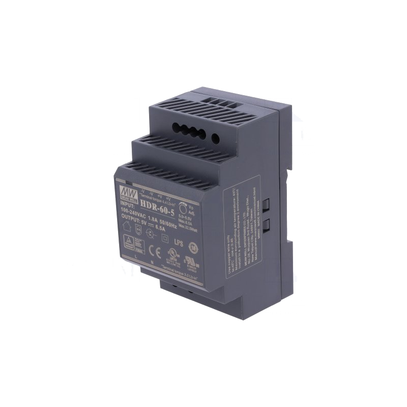 Fuente MEANWELL® HDR-60//MEANWELL® HDR-60 Power Supply Unit