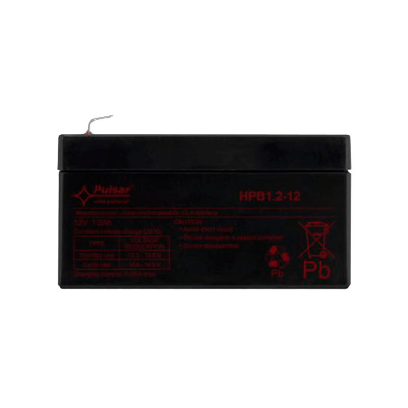 Batería PULSAR® Serie HPB 12VDC 1.2 Ah (Duración 5-8 Años)//PULSAR® HPB Serie 12 VDC/1.2Ah Battery (5-8 Years Lifespan)