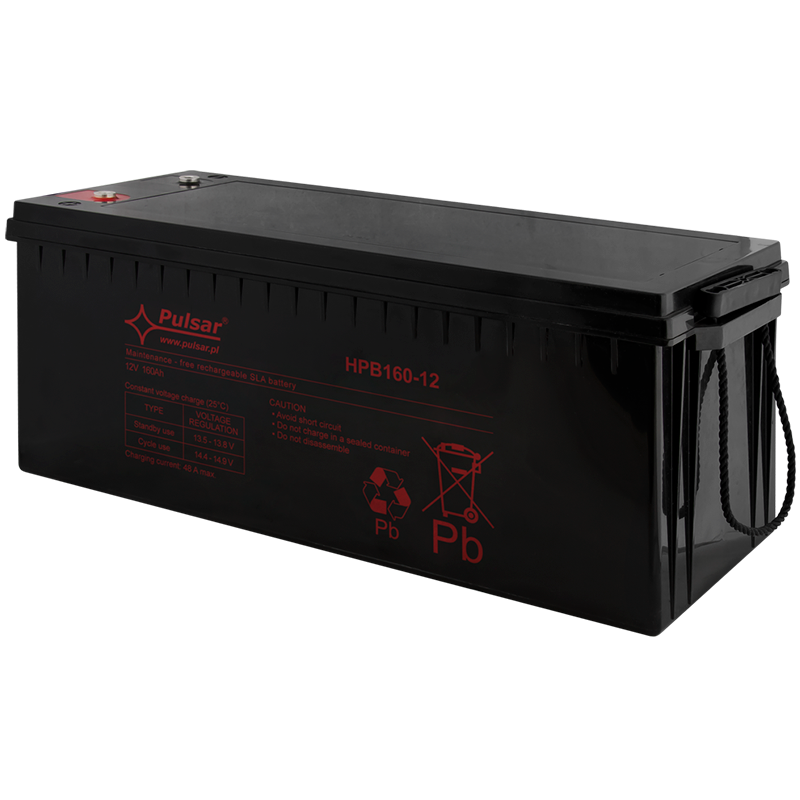 Batería PULSAR® Serie HPB 12VDC 160 Ah (Duración 5-8 Años)//PULSAR® HPB Serie 12 VDC/160Ah Battery (5-8 Years Lifespan)