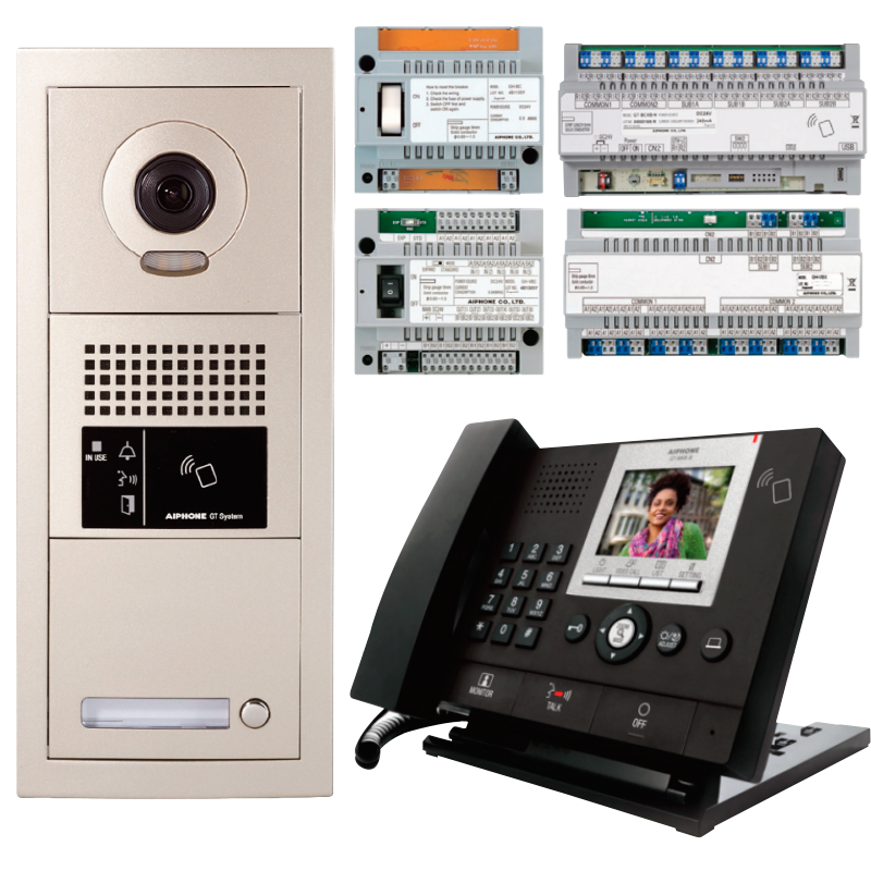Kit de Video-Interfonía AIPHONE™ GT-16ZRKV para 16 Zonas de Refugio//AIPHONE™ GT-05ZRK Video-Inercom Kit for 16 Refuge Areas