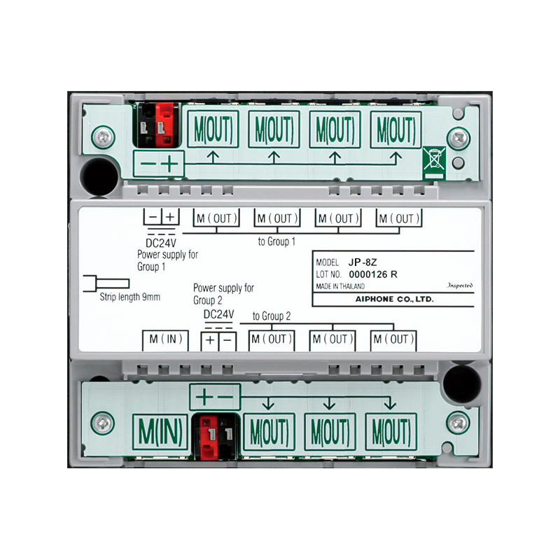 Distribuidor AIPHONE™ JP-8Z//AIPHONE™ JP-8Z Distribution Adaptor