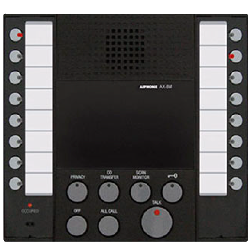 Central de Control AIPHONE™ AX-8M para 8 Estaciones de Llamada//AIPHONE™ AX-8M Control Center for 8 Call Stations