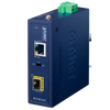 Conversor de Medios Industrial Compacto PLANET™ de 100/1000BASE-X a 10/100/1000BASE-T (Carril Din)//PLANET™ Industrial Compact 100/1000BASE-X to 10/100/1000BASE-T Media Converter (Din Rail)