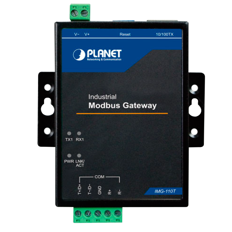 Gateway Industrial PLANET™ de 1 Puerto RS422/485 Serial a Ethernet Modbus//PLANET™ Industrial 1-port RS422/485 Serial to Ethernet Modbus Gateway