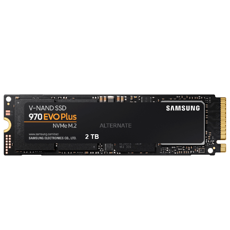 Unidad SSD SAMSUNG™ 970 EVO Plus 2 TB (M.2)//SAMSUNG™ 970 EVO Plus 2 TB (M.2) SSD Unit