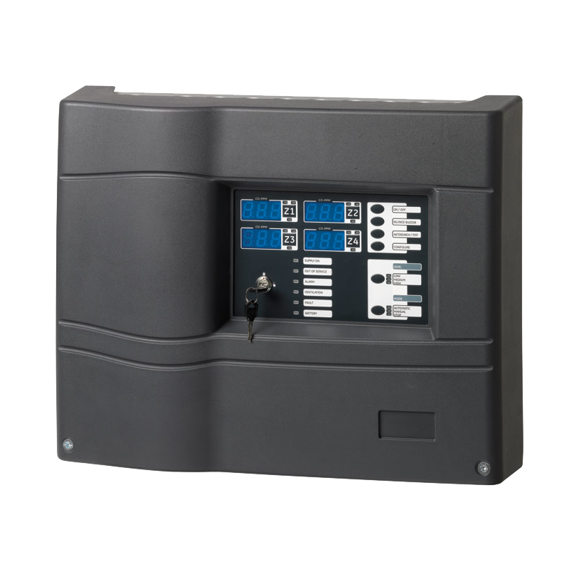 Central KILSEN® de Detección de CO para Aparcamientos - 4 Zonas//KILSEN® Carbon Monoxide Detection Panels for Parking - 4 Zones