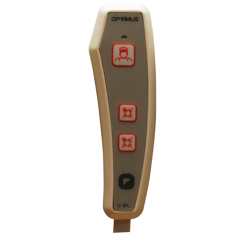 Mando de Cama SMC™ U-ML con Pulsador de Llamada y Pulsadores para Control de Luces (para U-PT)//SMC™ U-ML Bed Controller with Call Button and Light Control Buttons (for U-PT)