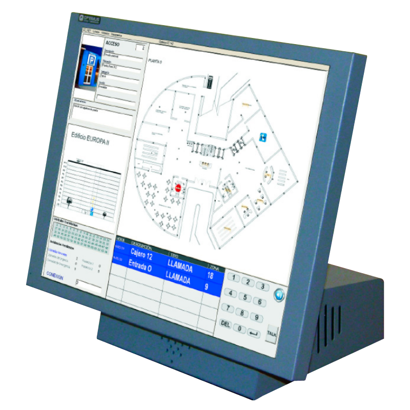 Central con Pantalla Táctil SMC™ CC-142F//SMC™ CC-142F Panel with Touch Screen