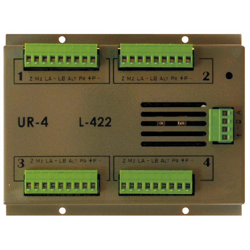 Unidad de Control Remoto SMC™ UR-4 para 4 Zonas con Control de Audio//SMC™ UR-4 4 Zone Remote Control Unit with Audio Control