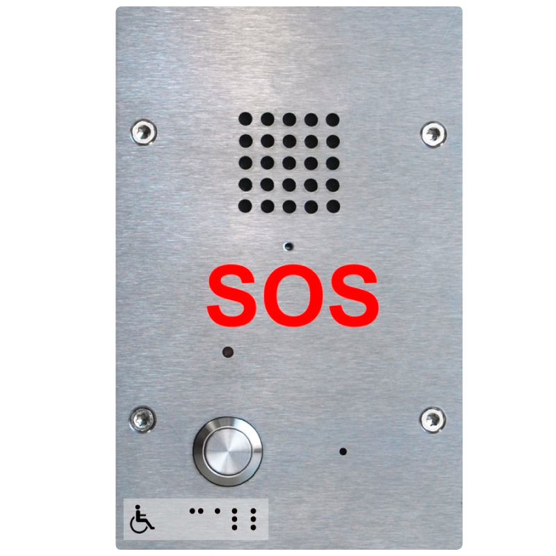 Intercomunicador SMC™ EP-405H de Empotrar Antivandálico (Especial SOS)//SMC™ EP-405H Flush-Mount Anti-Vandal Intercom (SOS Special)