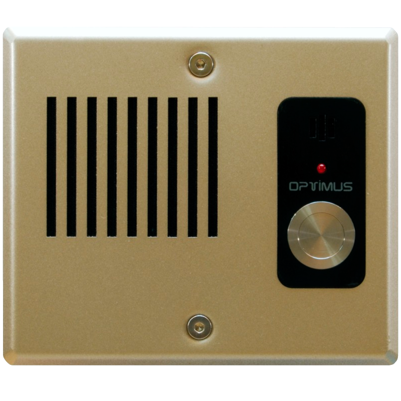 Placa de Audio (Metálica, Empotrar) SMC™ SAM-M con Pulsador de Llamada Metálico//SMC™ SAM-M Audio Panel (Metallic, Flush) with Metallic Call Button