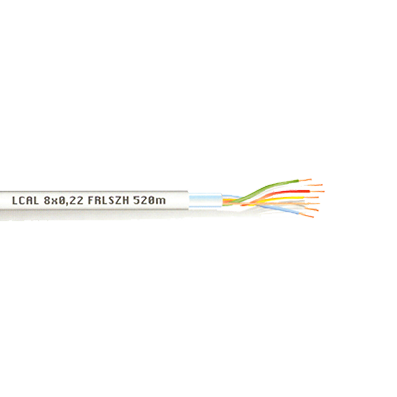 Cable de Alarma Apantallado LAZSA® 2x0.75mm² + 6x0.22mm² LSZH//LAZSA® 2x0.75mm² + 6x0.22mm² LSZH Shielded Alarm Cable