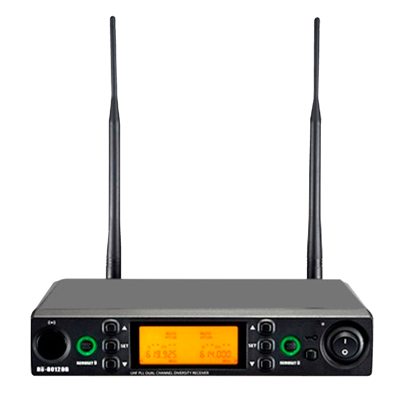 Receptor OPTIMUS™ MI-RD2CU16 Diversity de 2 Canales UHF//OPTIMUS™ MI-RD2CU16 2 Channel UHF Diversity Receiver