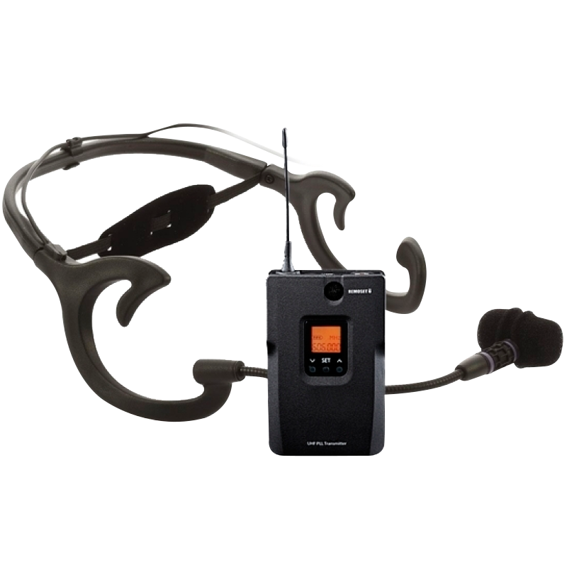 Micrófono de Diadema OPTIMUS™ MI-MDU16 Inalámbrico UHF//OPTIMUS™ MI-MDU16 Wireless UHF Headband Microphone