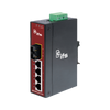 Conversor Industrial UTC™ IFS® de 4 x FastEthernet a Fibra (1 x SC, MonoModo) - Carril DIN (15Km)//UTC™ IFS® 4-Port (1 x SC, Single Mode) Industrial Non-manageable FastEthernet Media Converter - DIN Rail (15Km)