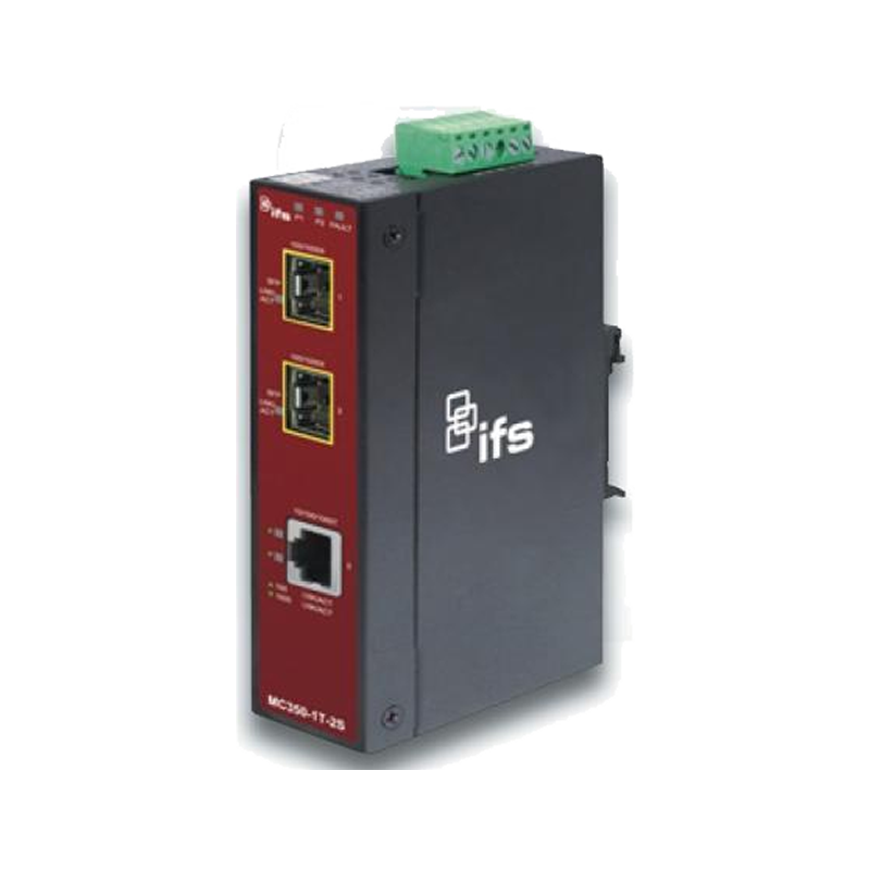 Conversor Industrial UTC™ IFS® de Gigabit Ethernet a Fibra (2 x SFP) - Carril DIN//UTC™ IFS® 1-Port (+2 SFP) Industrial Non-Manageable Gigabit Ethernet Media Converter - DIN Rail