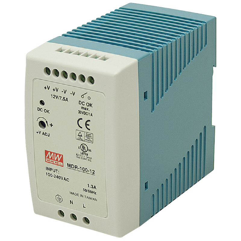 Fuente MEANWELL® MDR-100//MEANWELL® MDR-100 Power Supply Unit