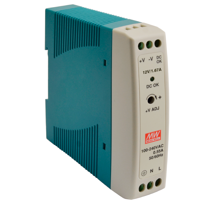 Fuente MEANWELL® MDR-20//MEANWELL® MDR-20 Power Supply Unit