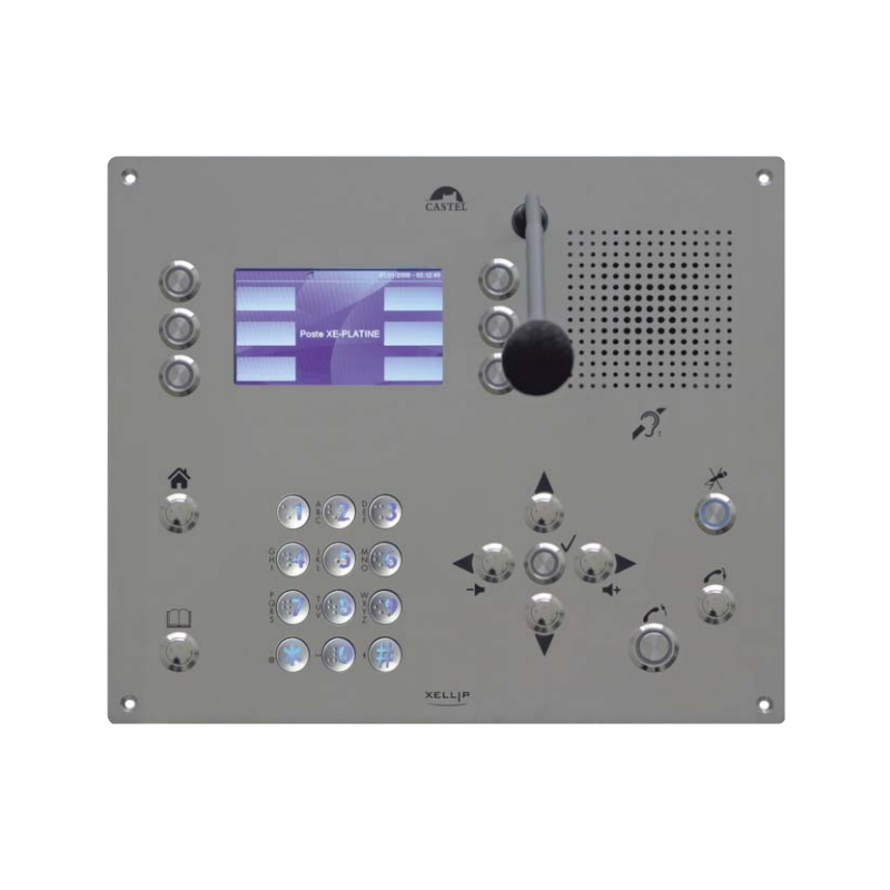 Video-Interfono IP/SIP CASTEL™ XELLIP XE PLATINE SCREEN//IP/SIP CASTEL™ XELLIP XE PLATINE SCREEN Video Intercom