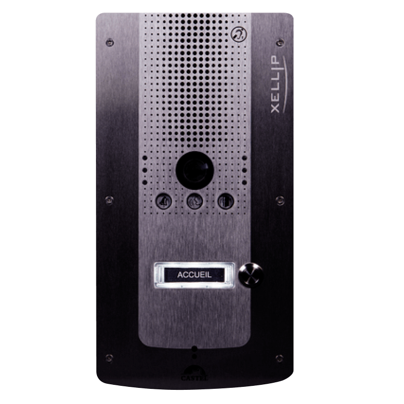 Interfono IP/SIP CASTEL™ XELLIP XE-VIDEO-1B//CASTEL™ XELLIP XE-VIDEO-1B IP/SIP Audio-Video Door Station