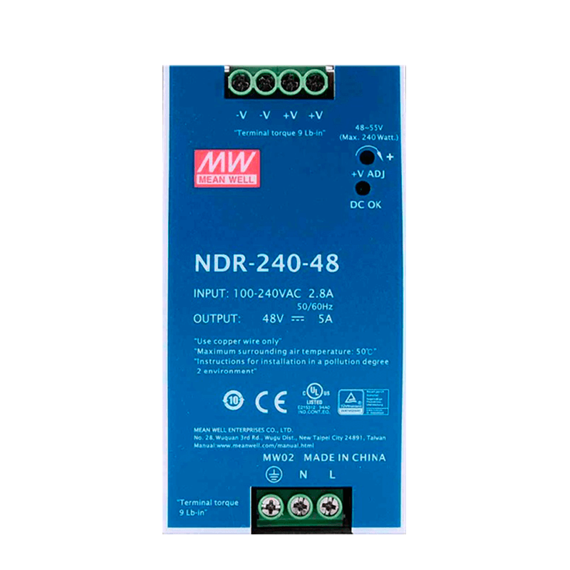 Fuente MEANWELL® NDR-240//MEANWELL® NDR-240 Power Supply Unit