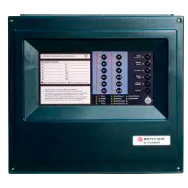 Central Conv. Microprocesada NOTIFIER® NFS-SUPRA de 12 Zonas//NOTIFIER® NFS-SUPRA 12-Zone Microprocessed Conventional Panel