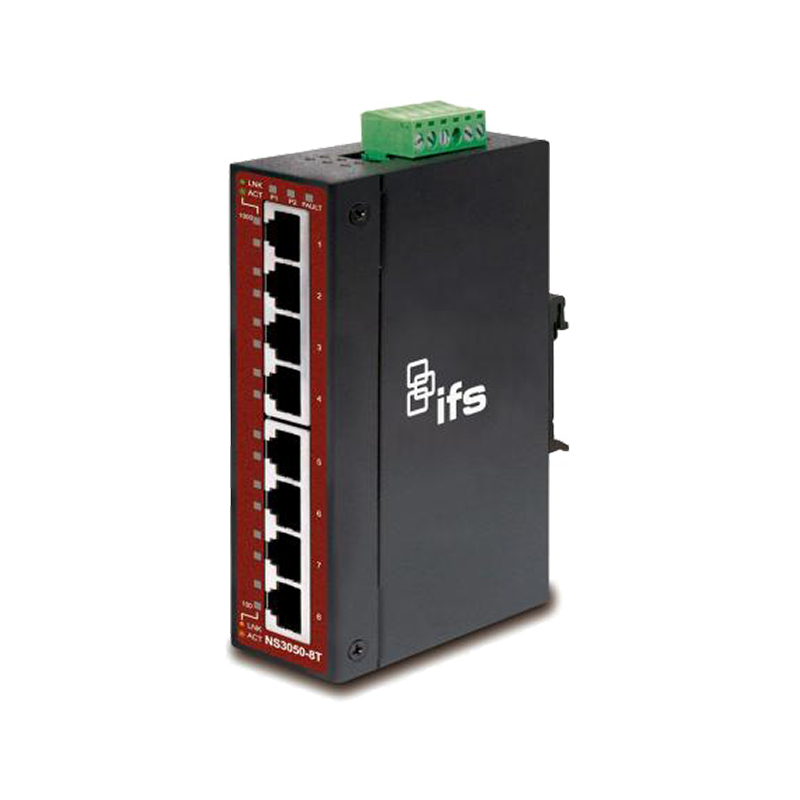 Switch Gigabit Industrial UTC™ IFS® de 8 Puertos - Carril DIN//UTC™ IFS® 8-Ports Non-manageable Gigabit Ethernet Switch - DIN Rail