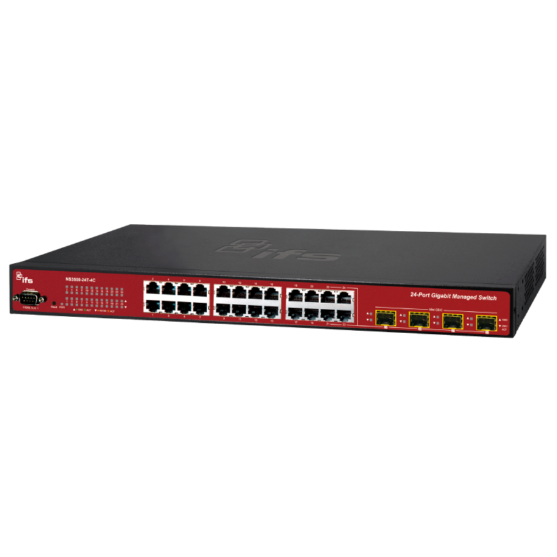 Switch Gigabit Gestionable PoE+ UTC™ IFS® de 24 Puertos (+4 SFP) - L2//UTC™ IFS® 24-Port PoE+ Managed Gigabit Switch W/2 SFP Interfaces - L2