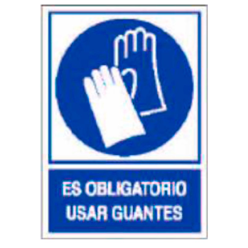 Placa de Obligación Tipo 1 (Lámina - Clase A)//Mandatory Signboard Type 1 (Plastic Sheet - Class A)