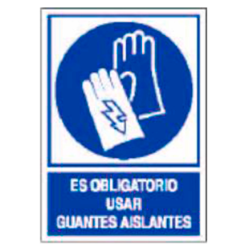 Placa de Obligación Tipo 1 (Lámina - Clase A)//Mandatory Signboard Type 1 (Plastic Sheet - Class A)