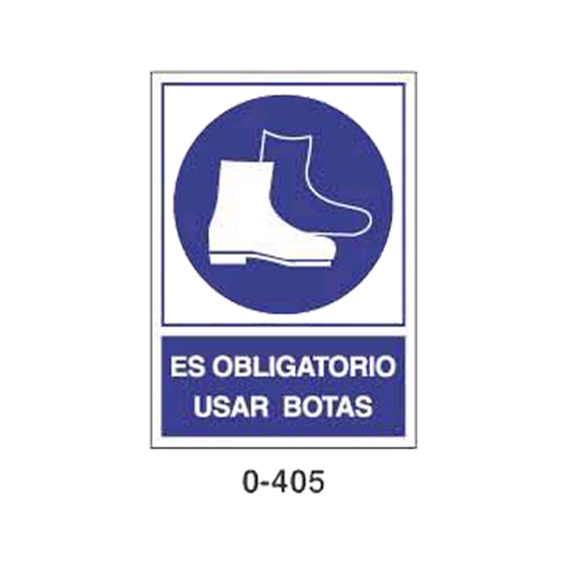 Placa de Obligación Tipo 1 (Placa - Clase B)//Mandatory Signboard Type 1 (Plastic Sheet - Class B)