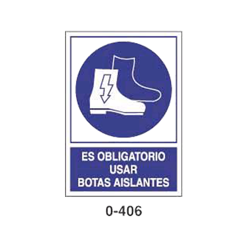 Placa de Obligación Tipo 1 (Placa - Clase B)//Mandatory Signboard Type 1 (Plastic Sheet - Class B)