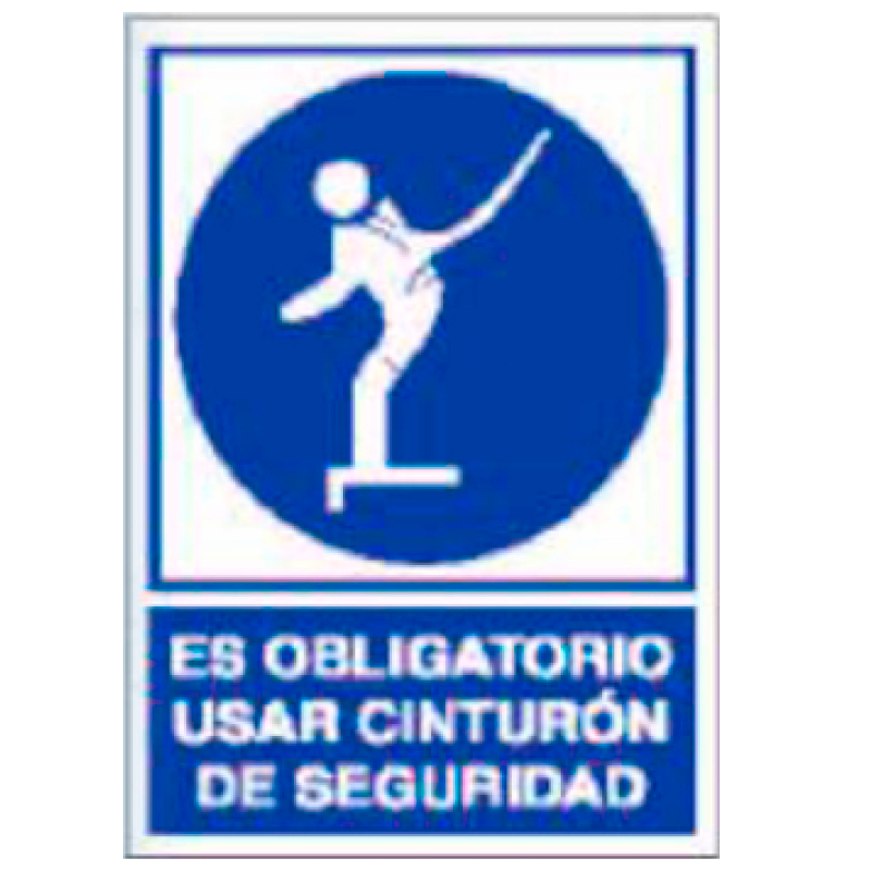 Placa de Obligación Tipo 1 (Lámina - Clase A)//Mandatory Signboard Type 1 (Plastic Sheet - Class A)