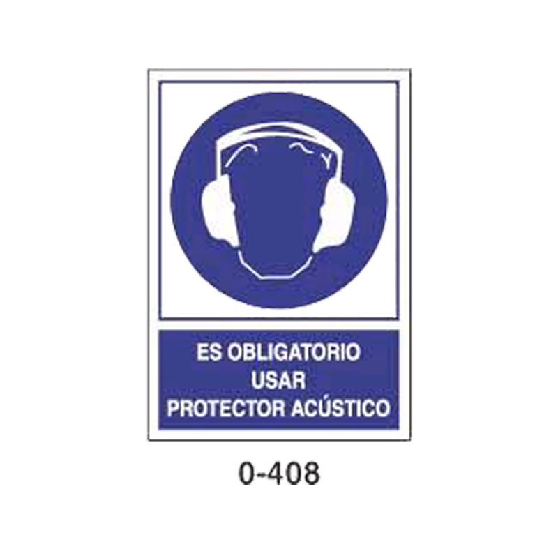 Placa de Obligación Tipo 1 (Lámina - Clase A)//Mandatory Signboard Type 1 (Plastic Sheet - Class A)