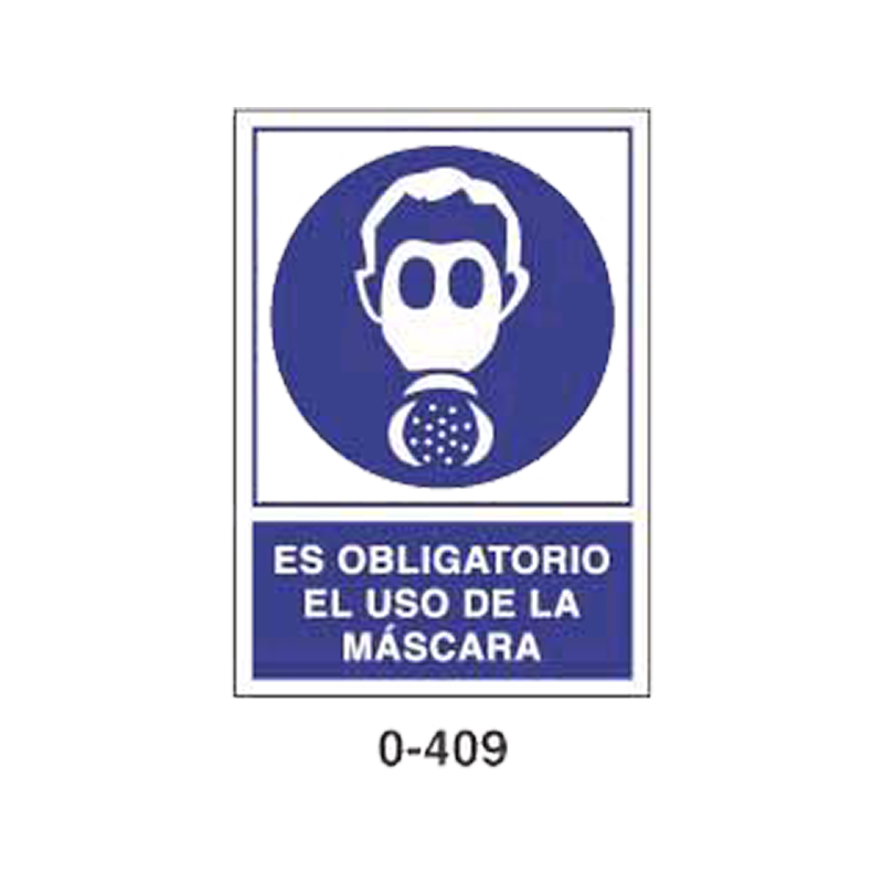 Placa de Obligación Tipo 1 (Lámina - Clase A)//Mandatory Signboard Type 1 (Plastic Sheet - Class A)