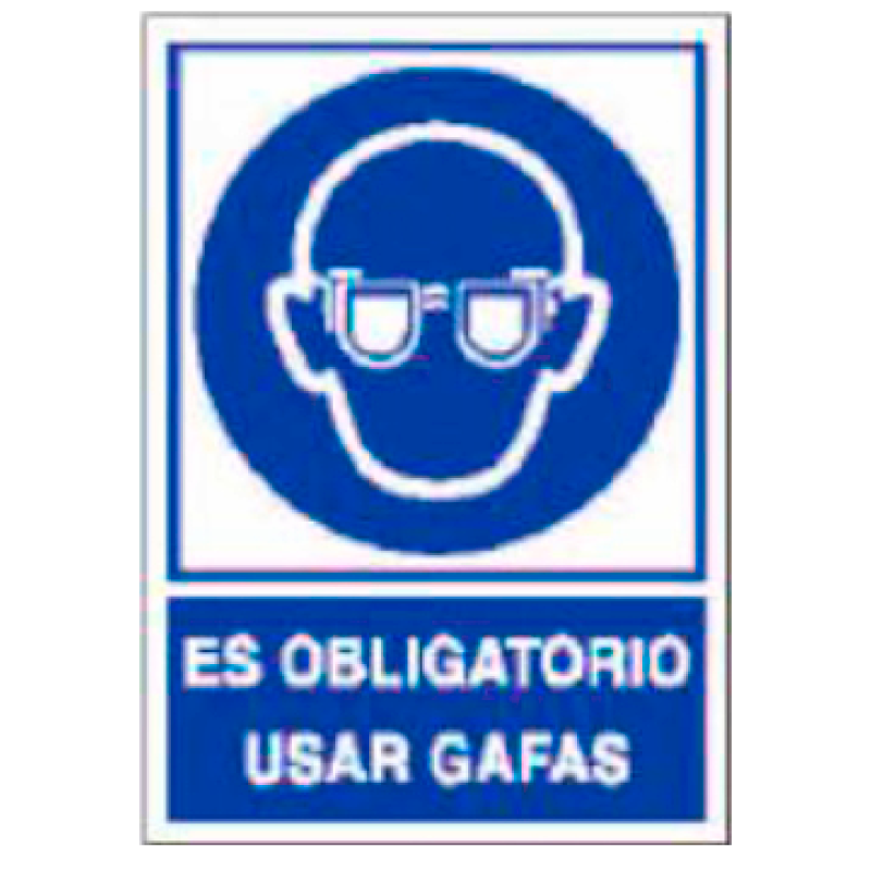 Placa de Obligación Tipo 1 (Lámina - Clase A)//Mandatory Signboard Type 1 (Plastic Sheet - Class A)