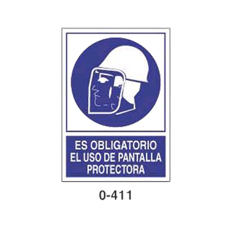 Placa de Obligación Tipo 1 (Placa - Clase B)//Mandatory Signboard Type 1 (Plastic Sheet - Class B)