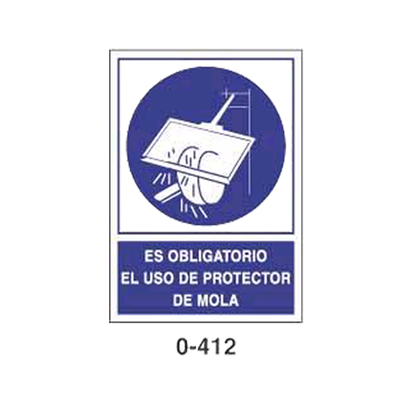 Placa de Obligación Tipo 1 (Lámina - Clase A)//Mandatory Signboard Type 1 (Plastic Sheet - Class A)