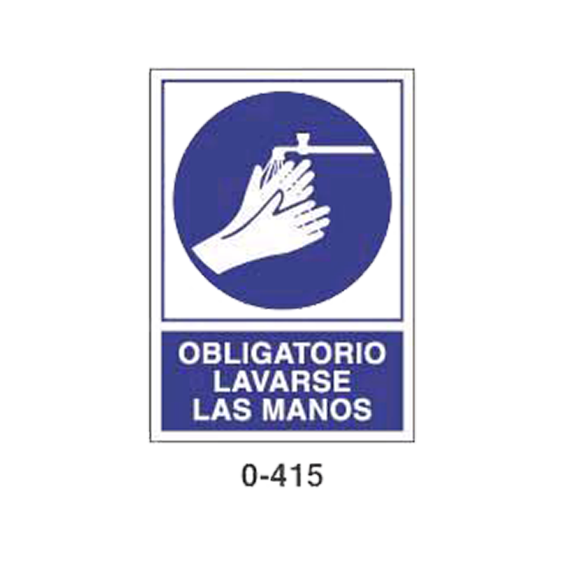 Placa de Obligación Tipo 1 (Lámina - Clase A)//Mandatory Signboard Type 1 (Plastic Sheet - Class A)