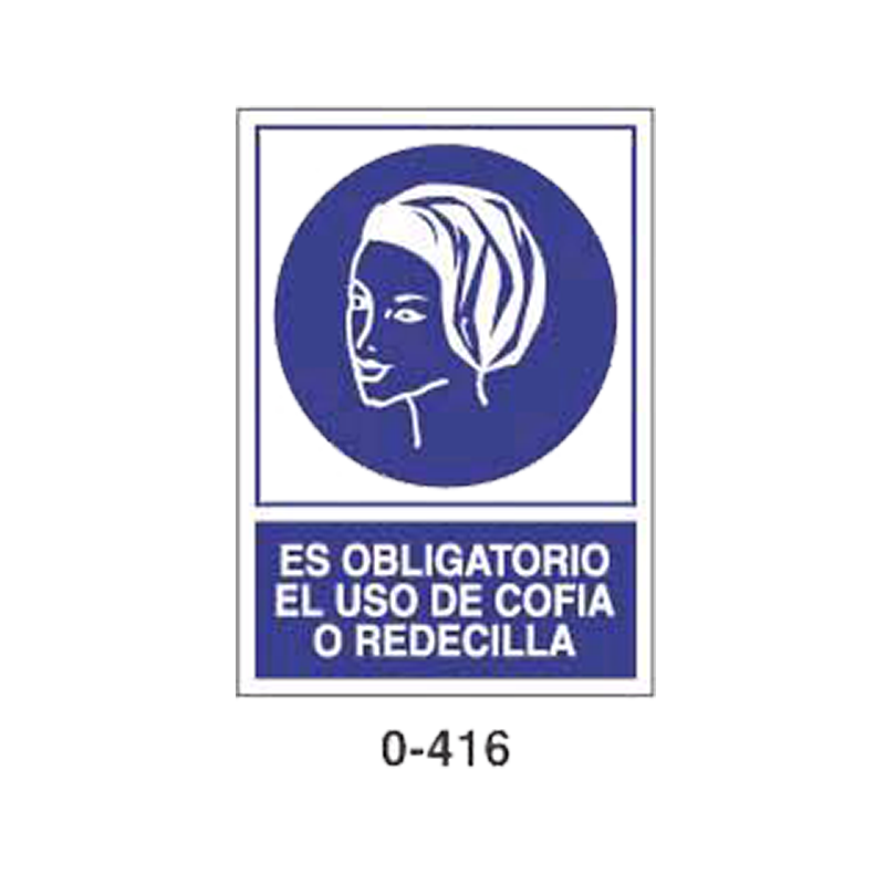 Placa de Obligación Tipo 1 (Lámina - Clase A)//Mandatory Signboard Type 1 (Plastic Sheet - Class A)