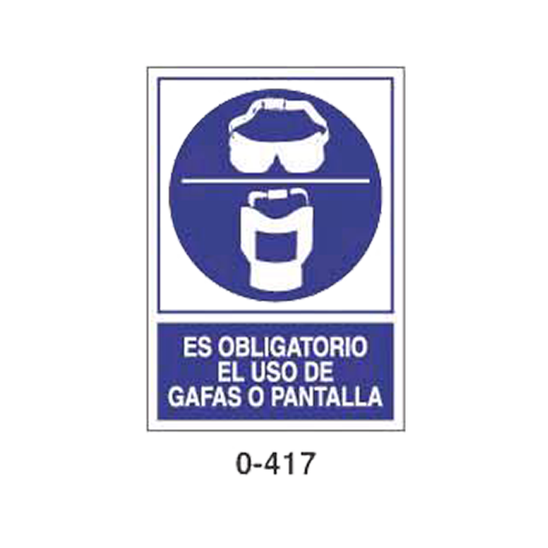 Placa de Obligación Tipo 1 (Lámina - Clase A)//Mandatory Signboard Type 1 (Plastic Sheet - Class A)