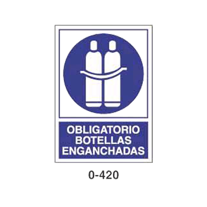 Placa de Obligación Tipo 1 (Lámina - Clase A)//Mandatory Signboard Type 1 (Plastic Sheet - Class A)