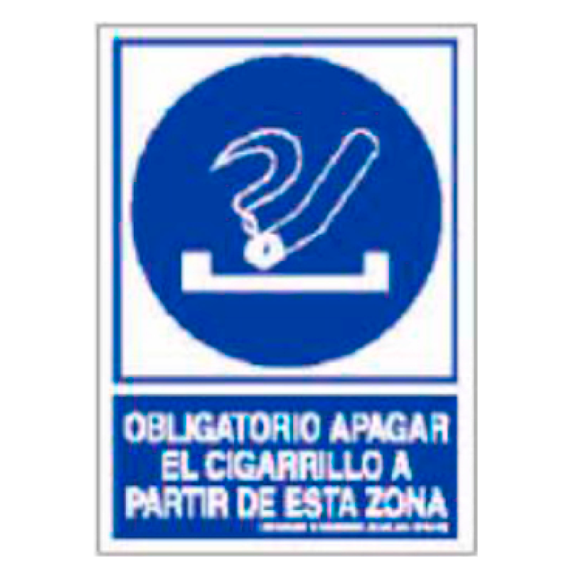Placa de Obligación Tipo 1 (Placa - Clase B)//Mandatory Signboard Type 1 (Plastic Sheet - Class B)